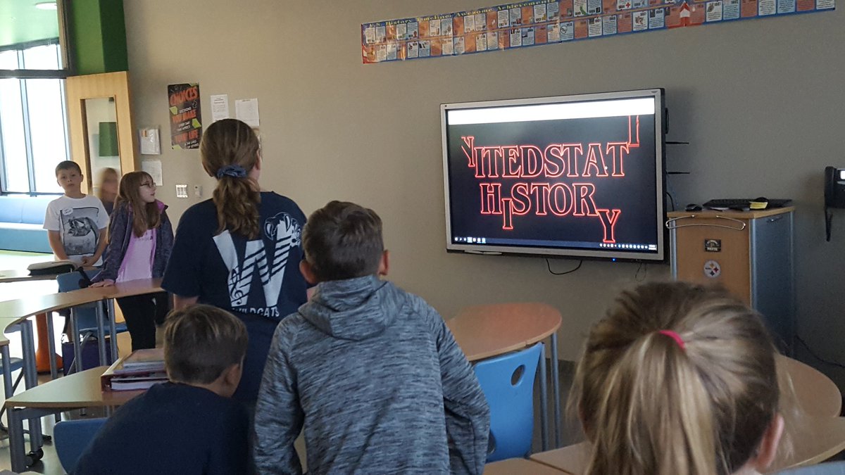 Oh yes we did!  Classroom Attendance on 2nd day of school with their names appearing on <a href="/Stranger_Things/">stranger things</a>-like opening theme.  Students stand when their name appears on the credits during the opening for United States History. #FCMSinspires <a href="/scott_lykins/">ScottLykins_WSIS</a>