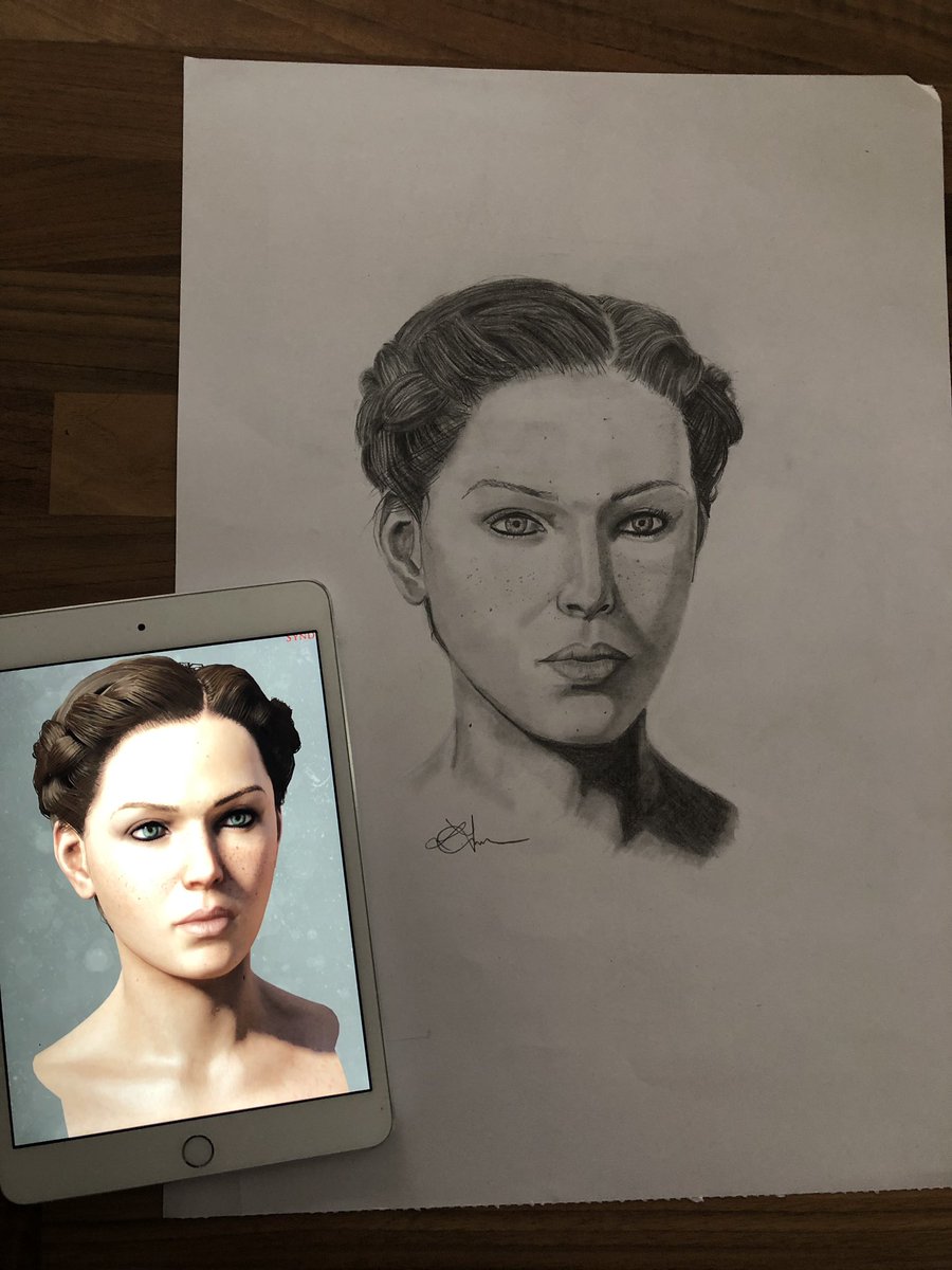 lisazamanart's tweet photo. Side by side comparison of #Evie from #assassinscreedsyndicate #assassinscreed #Ubisoft @assassinscreed @ACFirstCiv @ACUnitedKingdom #acfinest #lisazamart #eviefrye #fryetwins @Ubisoft @UbisoftQuebec #victoriaatkin @MentorsGuild https://t.co/HASU5PXsdj