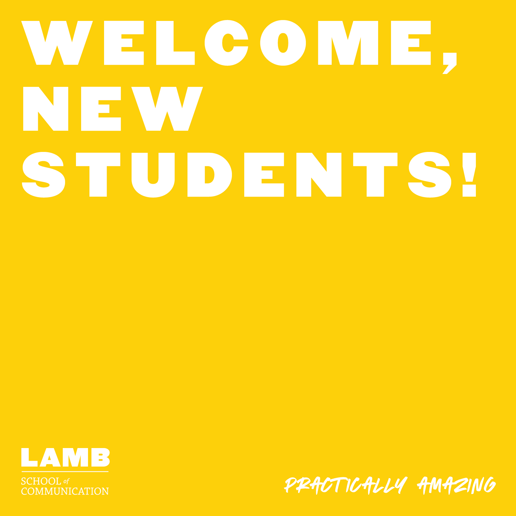 Brian Lamb School of Communication on Twitter "It's a new semester