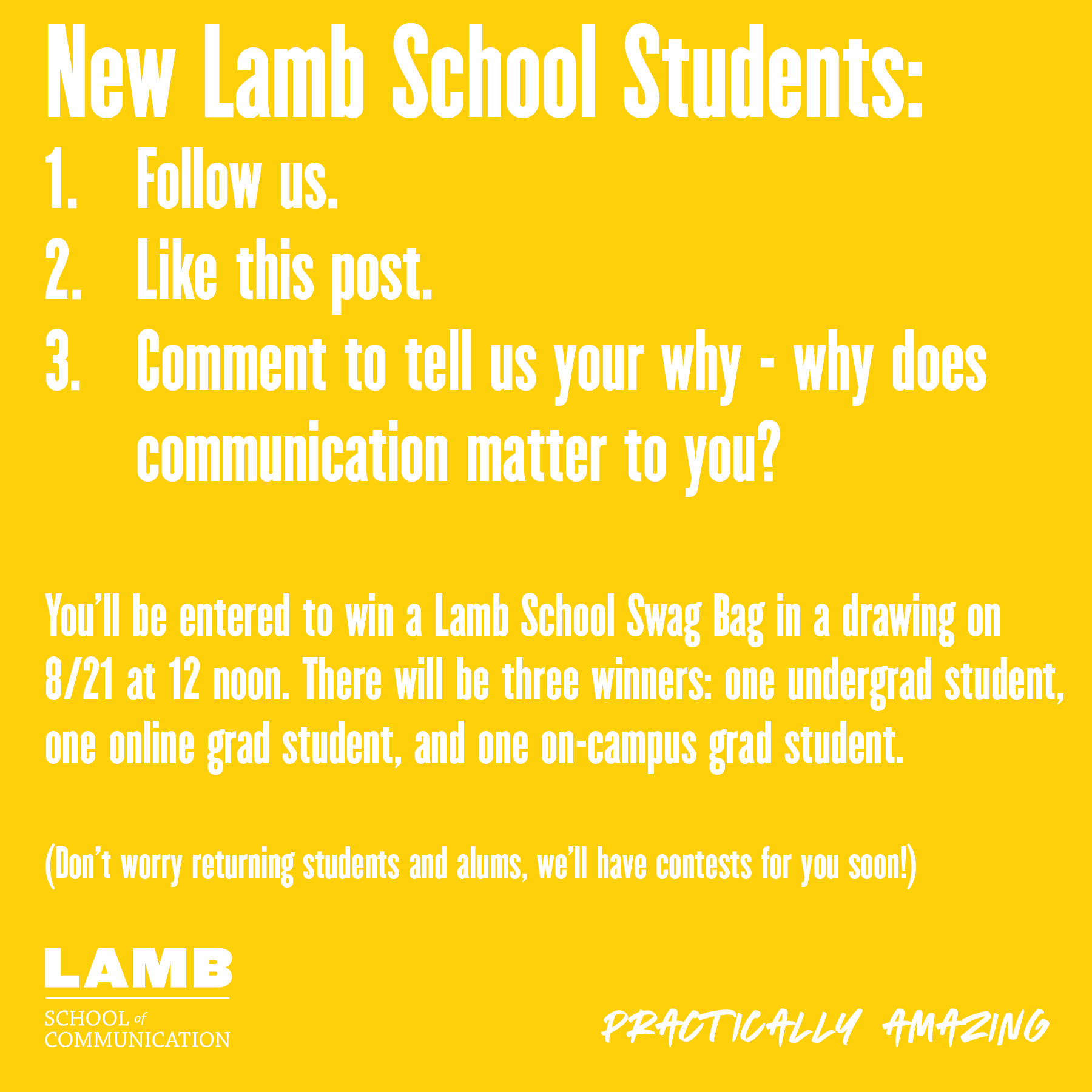 Brian Lamb School of Communication on Twitter "It's a new semester