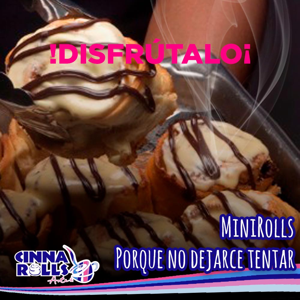 Hoy viernes de antojos acércate a nuestras tiendas y déjate tentar por cualquiera de los deliciosos rolles de canela que tenemos para ti