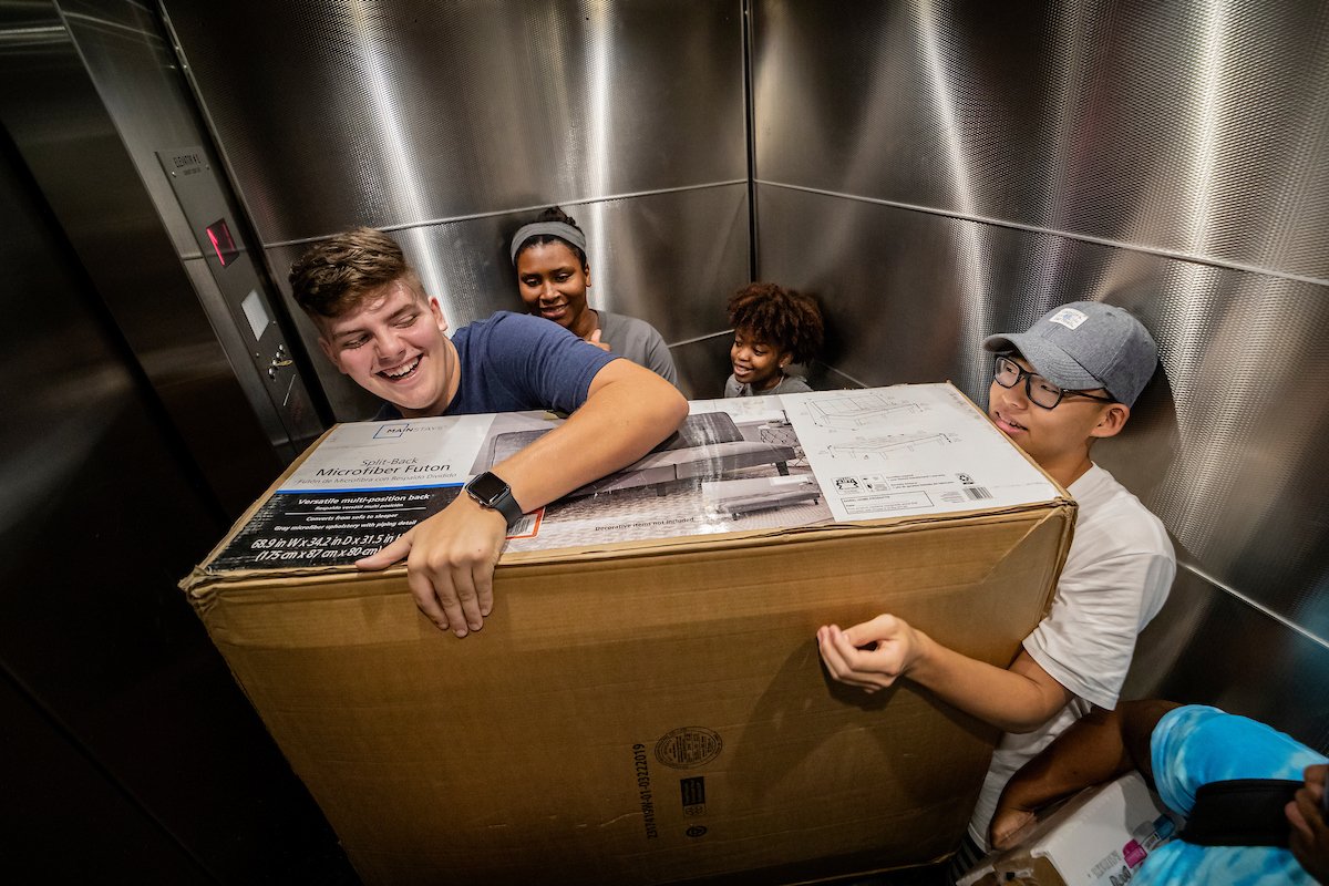 UNC's tweet photo. You always remember where it started 💙 Here's how the first day of move-in for #UNC23 looks so far! Where did you live during your first year at #UNC?
#UNCWOW2019 | #UNCwelcomehome https://t.co/EXuGatyv3m