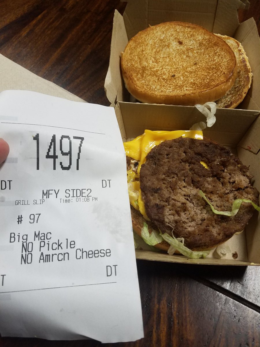 BlueLineDawg's tweet photo. Why bother? @McDonalds is a joke. I'm done with them. Good thing @ChickfilA is right down the road. https://t.co/LhAWWjbS9Q