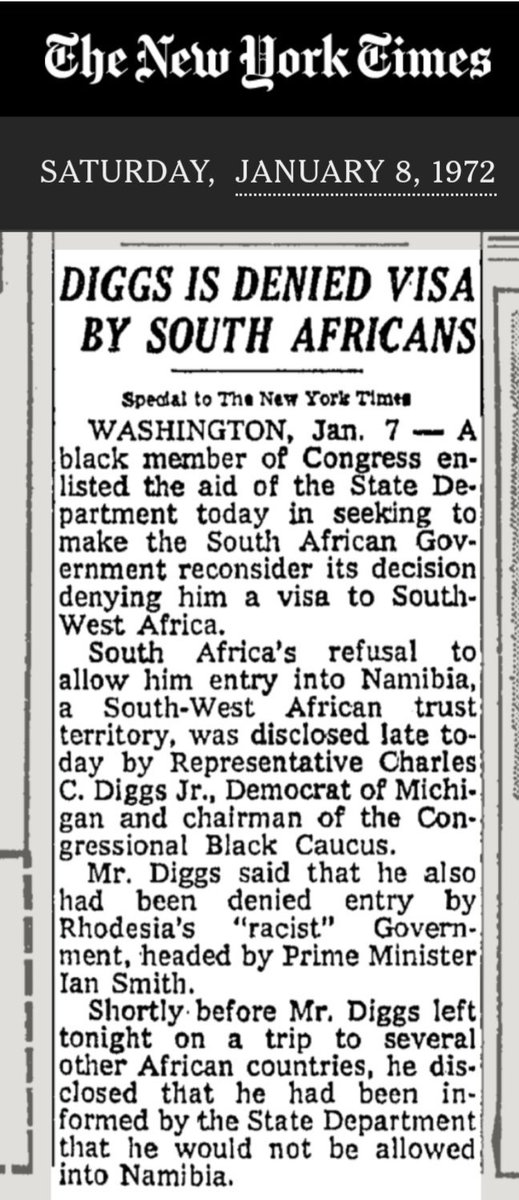That time when an Apartheid regime denied entry to a US member of Congress from Michigan that wasn't <a href="/RepRashida/">Congresswoman Rashida Tlaib</a>.

If Israel doesn't like being compared to Apartheid South Africa, may it should stop acting like them.