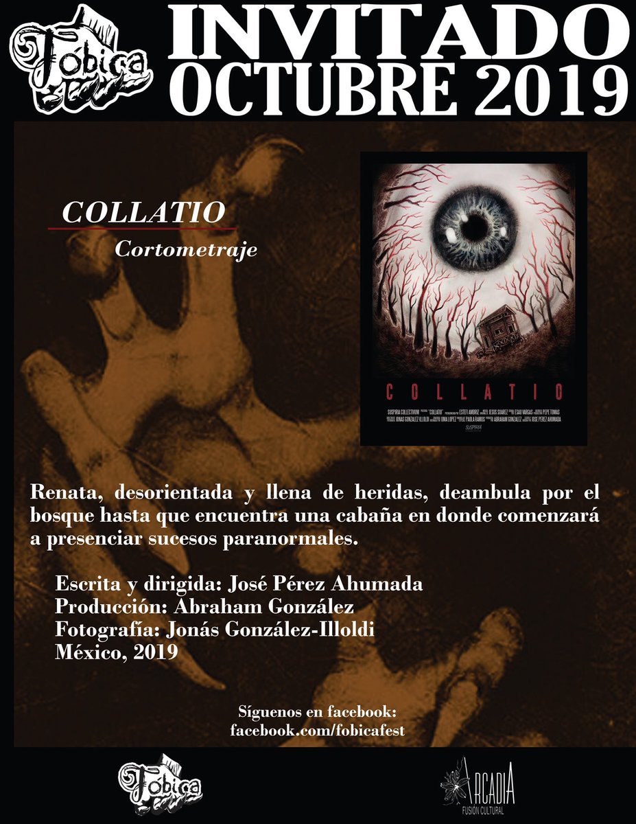 MemelJPA's tweet photo. En el mes del uyuyuuy
Espero se unan a ver mi último intento de ser directorcito de cine.
#COLLATIO #Shortfilm #Cortometraje #Terror https://t.co/J1KdB9lfNM