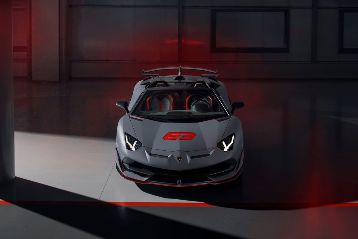 hrolamborghini's tweet photo. Unveiling the Aventador SVJ 63 Roadster; the limited edition, iconic V12. The most exclusive Aventador ever produced - launches at Monterey Car Week.💥 #Lamborghini #AventadorSVJ #SVJ63Roadster #MontereyCarWeek #GrigioAcheso https://t.co/rHSZN75cJH