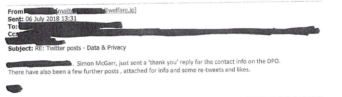 One of the fun parts of this thread is knowing just how closely the Dept officials follow my tweets. Presumably, they're all getting a breathless email like this tomorrow."Simon McGarr just sent a 'thank you reply"