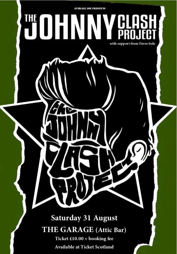 joe_averagejoe's tweet image. Clash Cash Clash City Rockers
Saturday 31 August #TheClash songs by #TheJohnnyClashProject  
@Garageglasgow 
tickets-scotland.com/t2590
youtu.be/bAI90-Yh4uE