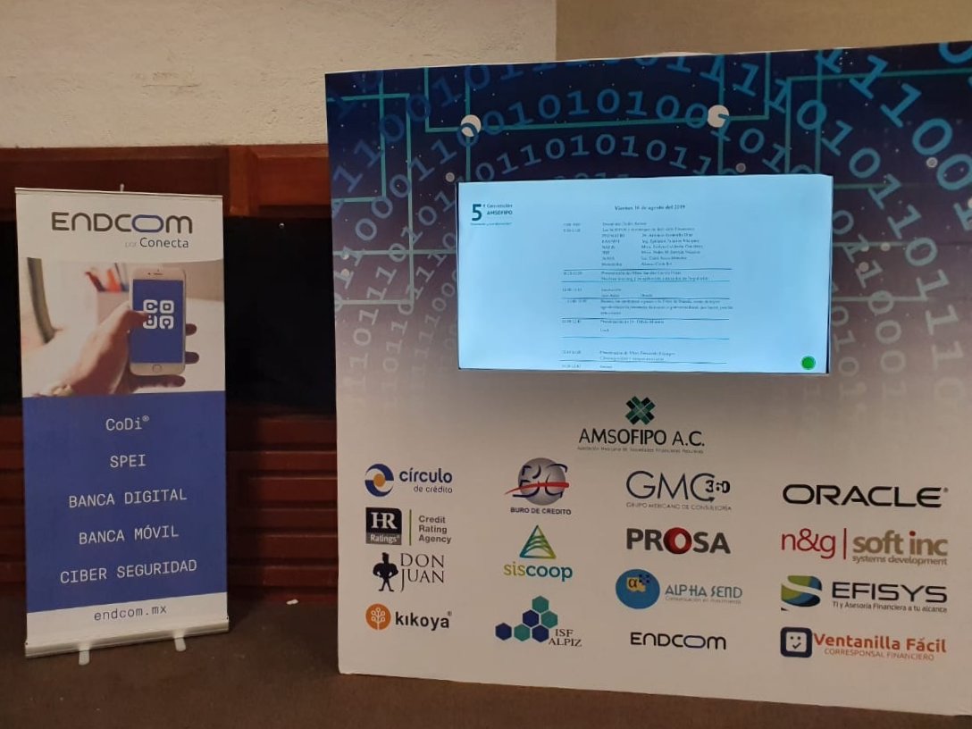 conectafintech's tweet photo. #ConectaEndcom presente en la #5ConvenciónAmsofipo 2019 Innovación y Transformación. https://t.co/qP7U4V44E1