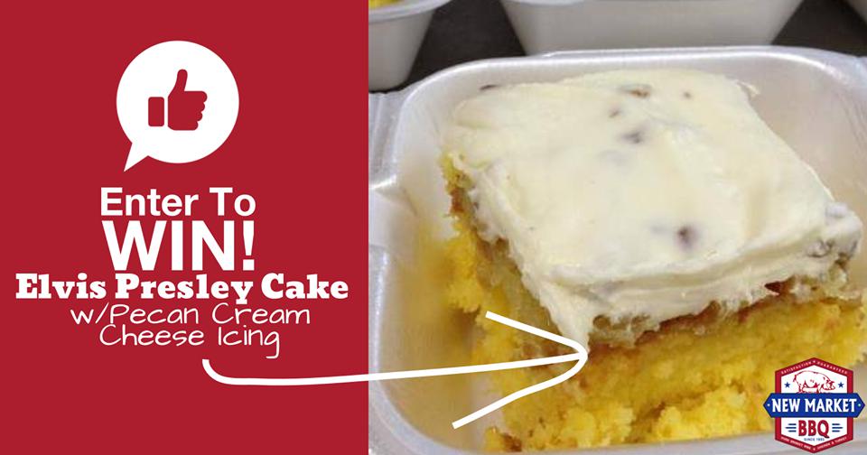 newmarketbbq's tweet photo. 🌟WIN a FREE ELVIS PRESLEY CAKE in our Weekly Giveaway!🌟https://t.co/TGXzbGNNEv 👍Thanks for being a
@newmarketbbq
Fan and GOOD LUCK! #cakegiveaway #pineapple #cake #homemade #desserts #yum #newmarketbbq #dinehsv #iHeartHsv #bbqdestination #weekenddestination https://t.co/euc5Q8LcvW