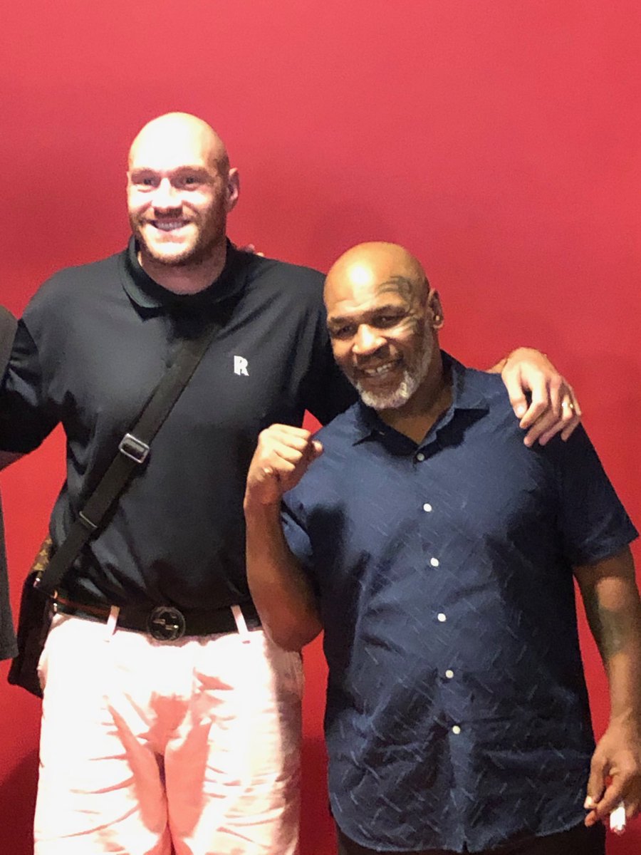 TYSON MEETS TYSON 🔥 

<a href="/Tyson_Fury/">TYSON FURY</a> <a href="/MikeTyson/">Mike Tyson</a>