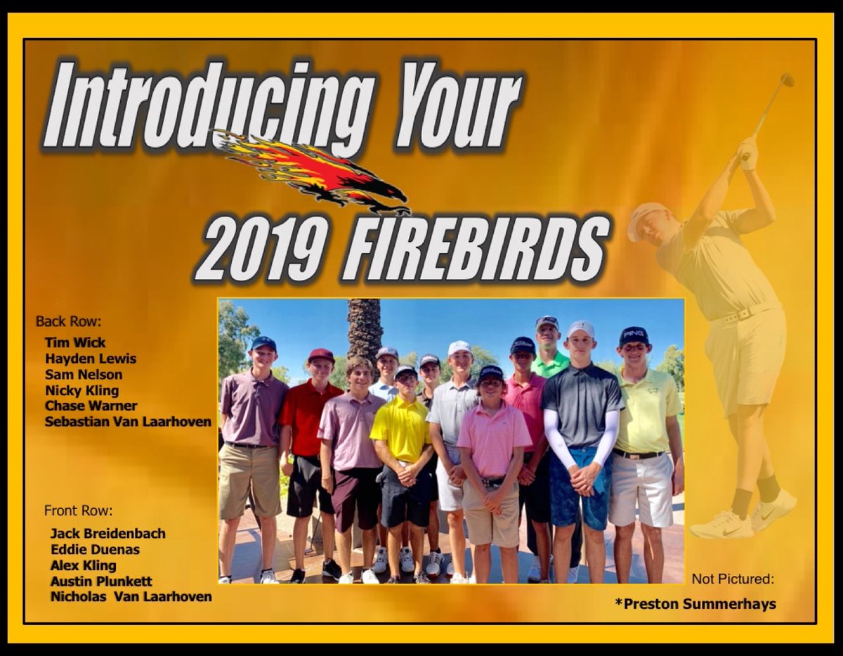 Congratulations to this years Firebird team members!