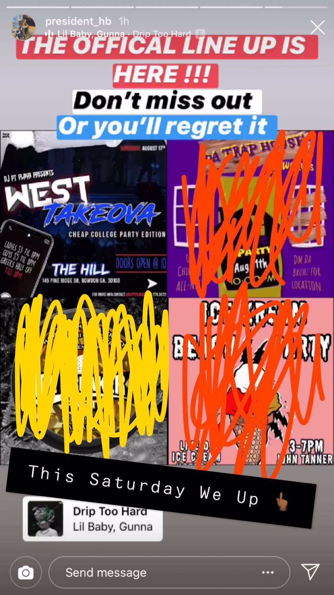 Pxxris__'s tweet photo. Last But Not Least !!!! π€«
#WestCheapCollegeParty
#WestTakeOva ππ₯
Have Your Rides Ready π€·πΎββοΈπ
#UWG #UWG23 #UWG22
This Saturday We Up ππΎ
Doors Open At 10pm π²
Cash / Cash App Will Be Accepted π€·πΎββοΈ https://t.co/Lm1OUI5Lpf