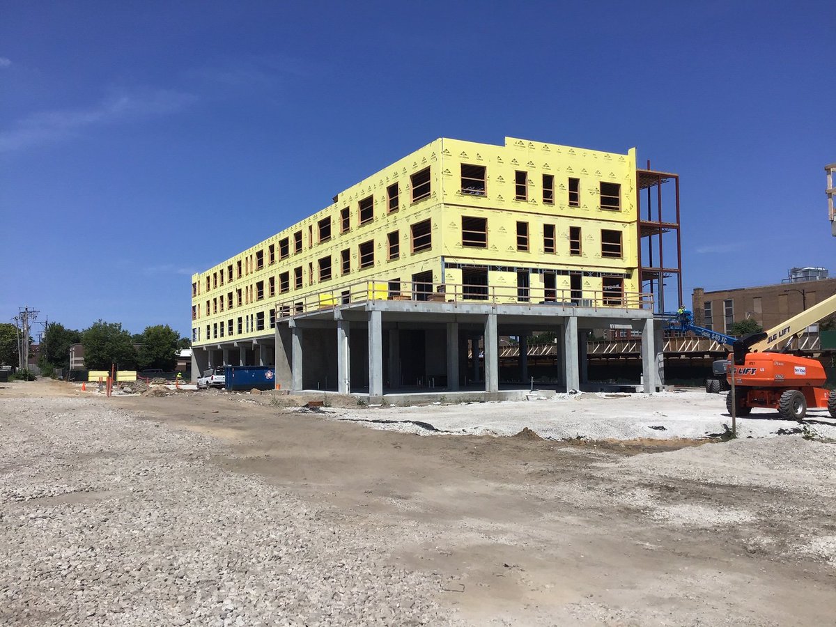 McShaneTweets's tweet photo. Progress on 4400 Grove, a mixed-use affordable housing residence, is moving along quickly. We look forward to completing this project for our client, @TheMichaelsOrg. The architect of record is @PappagHaymes.

#MCC #ConstructionUpdate #MixedUse #AffordableHousing #ChicagoMarket https://t.co/DMMW8oIkVu