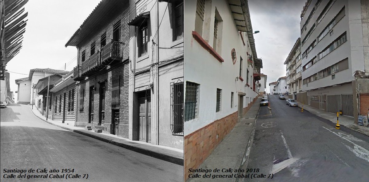 Santiago de Cali; Calle del General Cabal (Calle 7); ayer y hoy
<a href="/colombia_hist/">Historia de Colombia</a> <a href="/MuseosColombia/">MuseosColombia</a> <a href="/OrgulloCaleno/">OrgullosamenteCaleño®</a> <a href="/MemoriaCali/">Memoria Cali</a> <a href="/HistoriadeCali/">Historia De Cali</a> <a href="/FotosdCaliViejo/">Fotos de Cali Viejo</a> @ArchivoHistCali