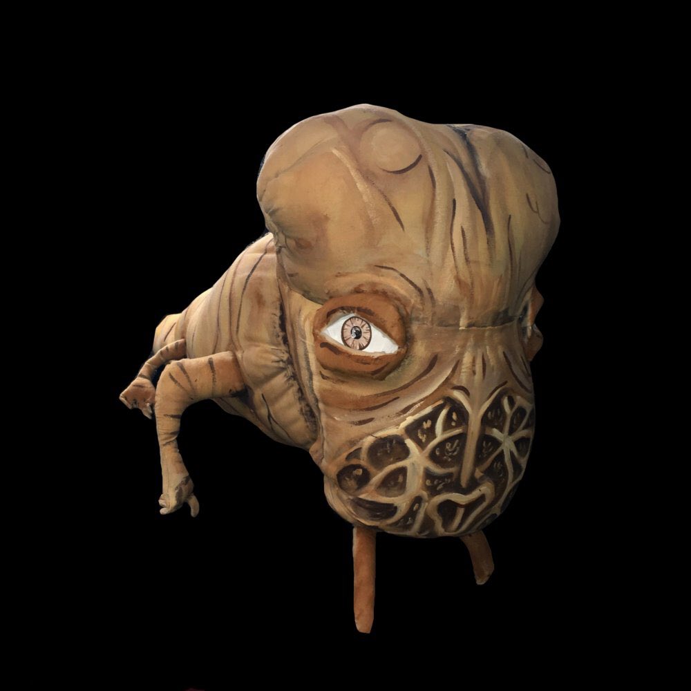 JimEther's tweet image. Finished a project today. I made the #spacingguild #navigator from #Dune with #fabric and was #pleased