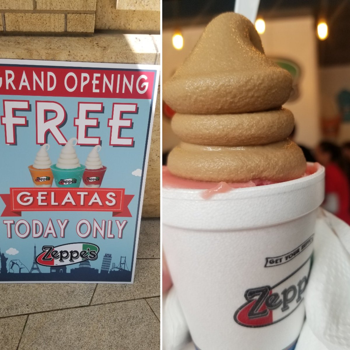 CandicePierucci's tweet photo. FREE GELATAS! You best be getting to Zeppes at City Creek! #citycreek #zeppes https://t.co/uyB7n9LLn2