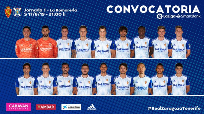 La convocatoria para el estreno liguero ante el Tenerife.