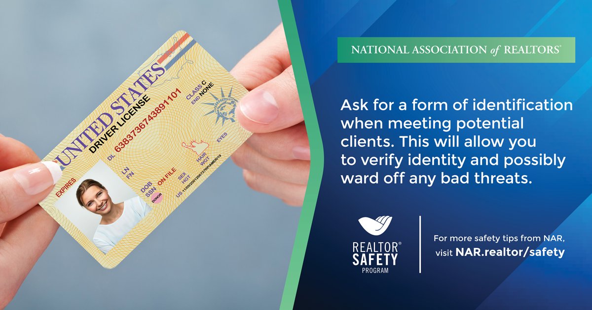 This week's #RealtorSafety tip ow.ly/HVH050vqV7n