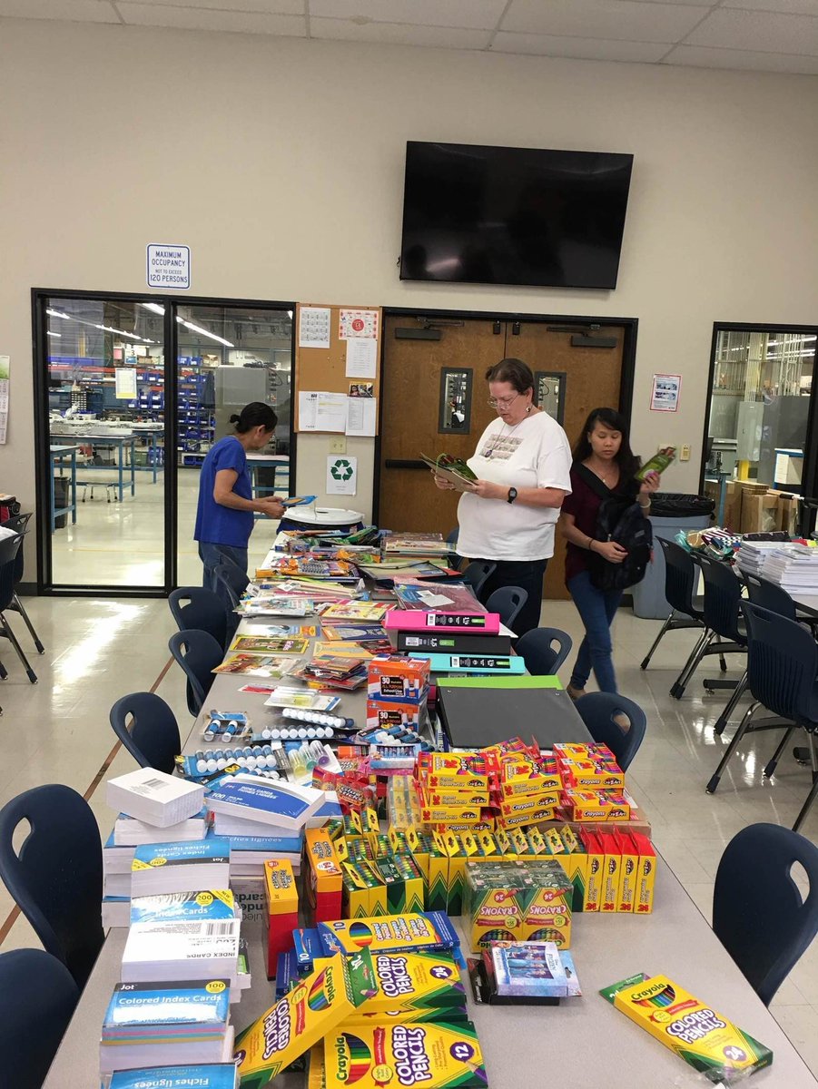 CompassMade's tweet image. Every year, Compass Made does a backpack drive at our Fremont plant to support students in our area who are going back to school. We fill the backpacks with binders, pencils, pens, paper, you name it. It's one of our favorite activities to wrap up the #summer!