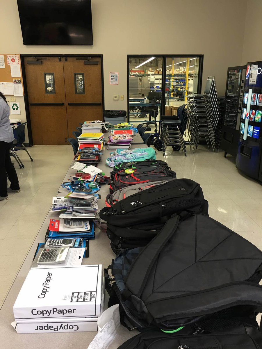 CompassMade's tweet image. Every year, Compass Made does a backpack drive at our Fremont plant to support students in our area who are going back to school. We fill the backpacks with binders, pencils, pens, paper, you name it. It's one of our favorite activities to wrap up the #summer!