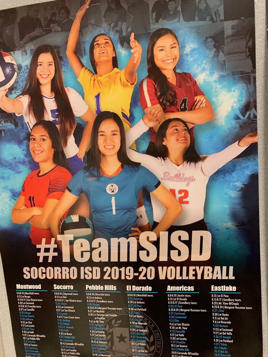 VenessaPadron's tweet photo. Volleyball schedule is up. Bella representing Socorro! #12Senior #Bulldogstrong #TeamSISD #Bulldogpride @SocorroISD @SHSVolleyball5 @shsyerds @SHSStuCo65 @SHSflagship 
@Socorro_HS @SocorroHS_HPA @SISDAthletics @JGamboa_SMS @SHSFBGIRON https://t.co/xK5GC911da