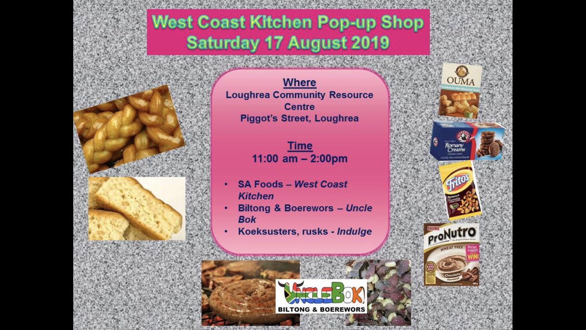 We’ll be up in Loughrea again tomorrow with loads of Boerewors, Droëwors, Biltong and Sticks....#sagoodies #southafrican