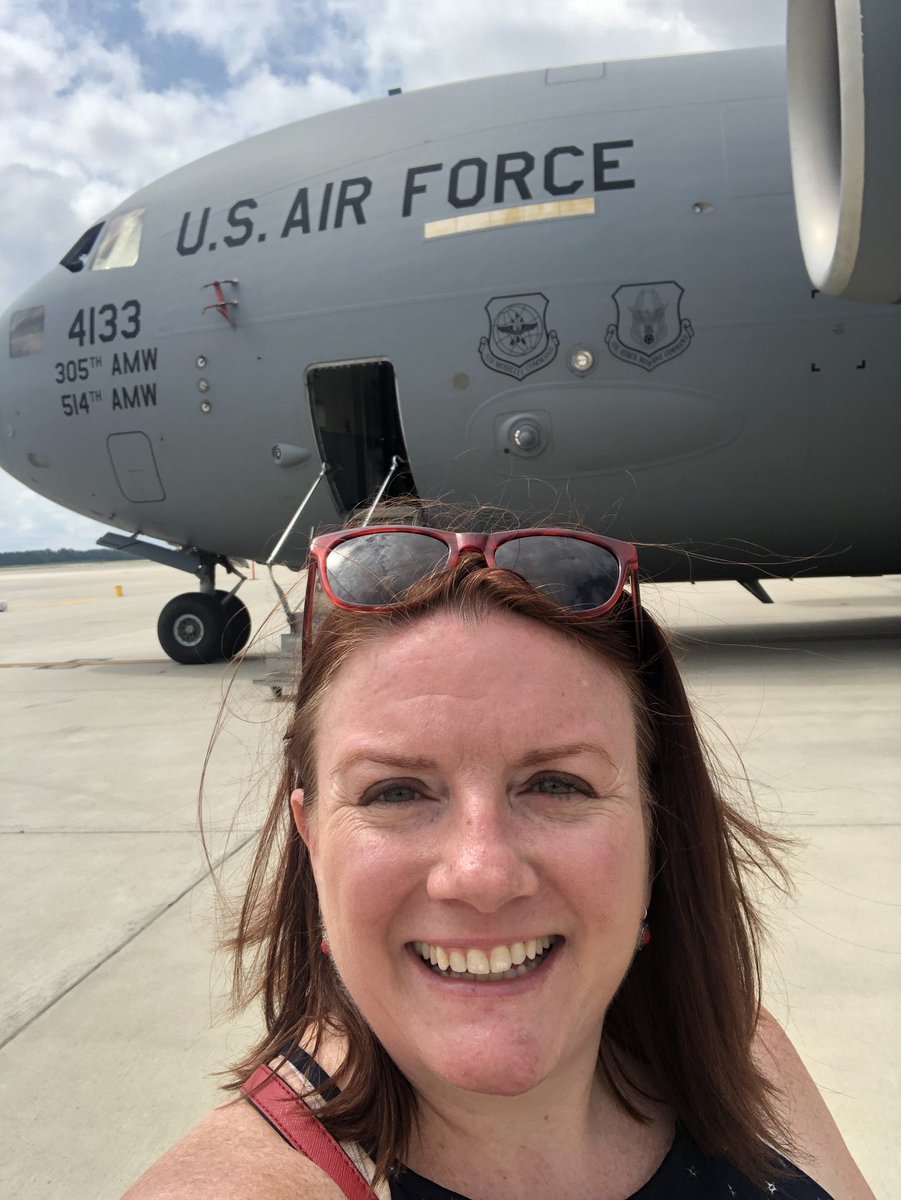 emurphy7's tweet photo. My nephew & I spent the day celebrating the 75th Anniversary of the 305th OSS & leaning about what the diverse group of 400+ airmen, sailors, soldiers & civilians of the 305th OSS do. The answer, everything! #GingerGeneral @ComcastVetNet https://t.co/wEf4acOBd6