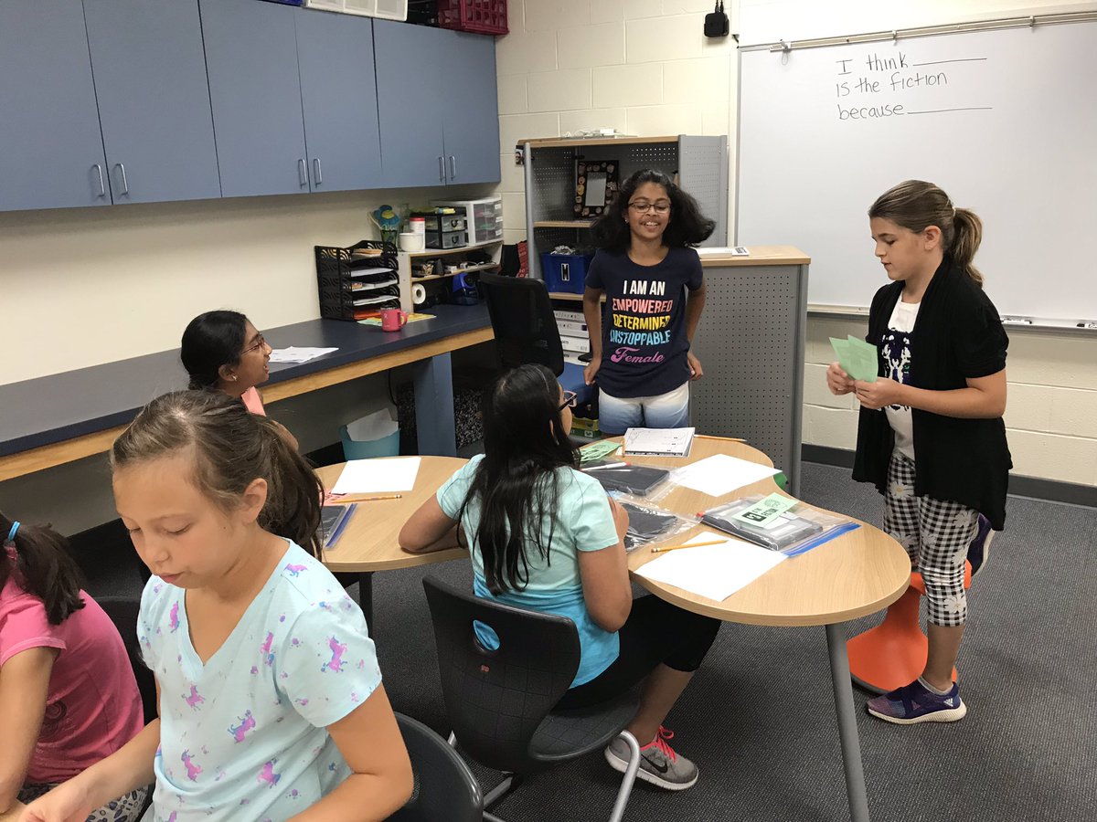 <a href="/mrsspivack/">Lanie Spivack</a> is using the team builder Find the Fiction in 5th grade Exploration Lab. #inspire96 <a href="/KaganOnline/">Kagan Publishing & Professional Development</a>