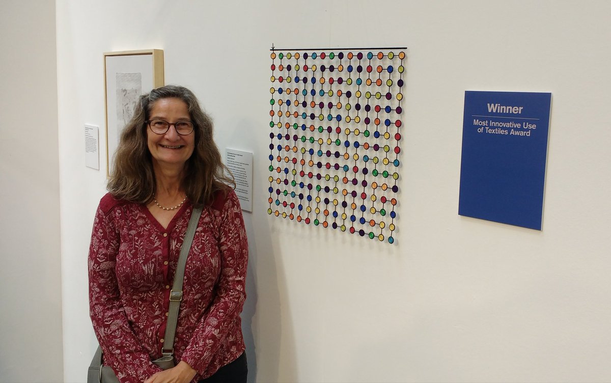 DenmanLorna's tweet photo. My mum WON an award - Most Innovative use of Textiles. Any Londoners or people in London on Oct 10th - 13th can see it at Alexandra Palace while it's on its tour. You can see more of her innovative work at https://t.co/HUBSxdu0XY 

She's a legend - check it out! https://t.co/eZTpG1Yhim