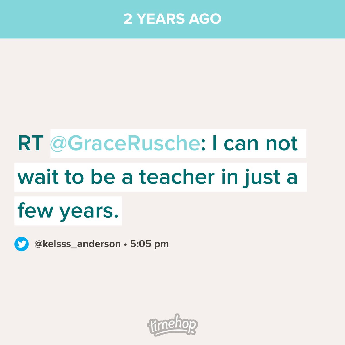 kelsss_wise's tweet photo. Girl, we made it!! 🤗👩🏽‍🏫❤️ ⁦@GraceRusche⁩ https://t.co/JSRiTMfZA8