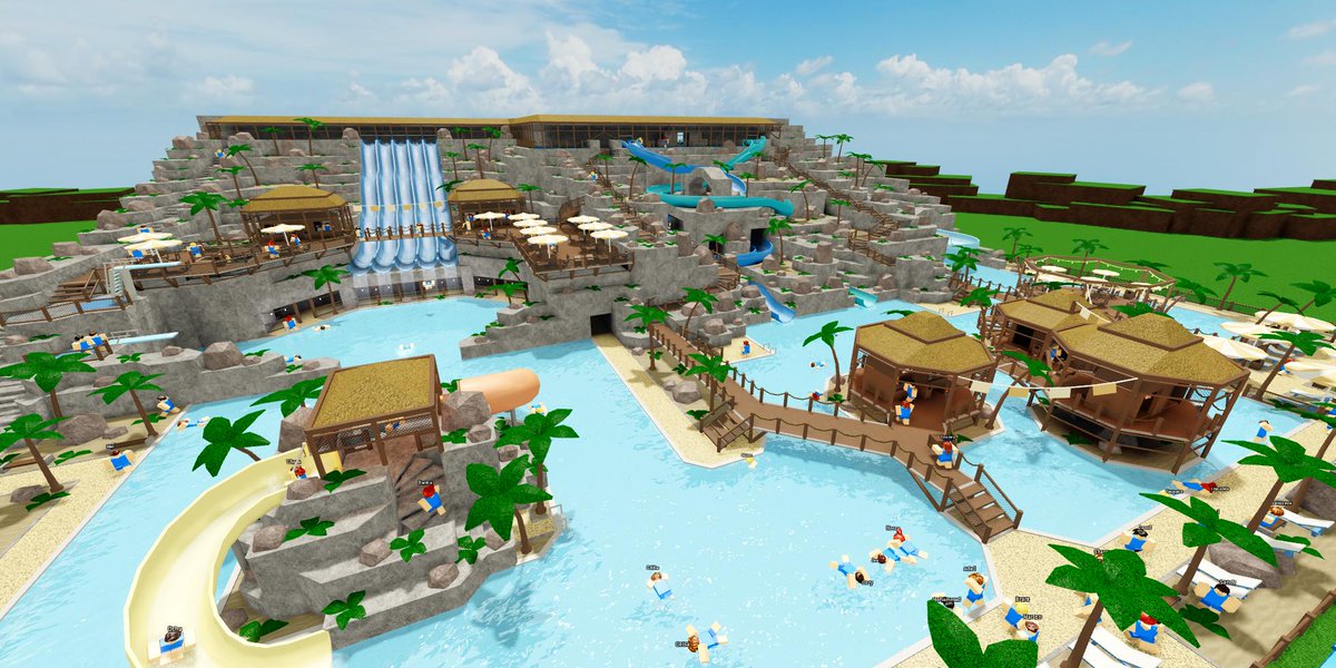 Dennis On Twitter My New Game Waterparkworld Is Approaching A Beta Release Get An Early Taste Of The Game By Taking A Look At A Few In Progress Water Parks That Have Been - roblox water park world