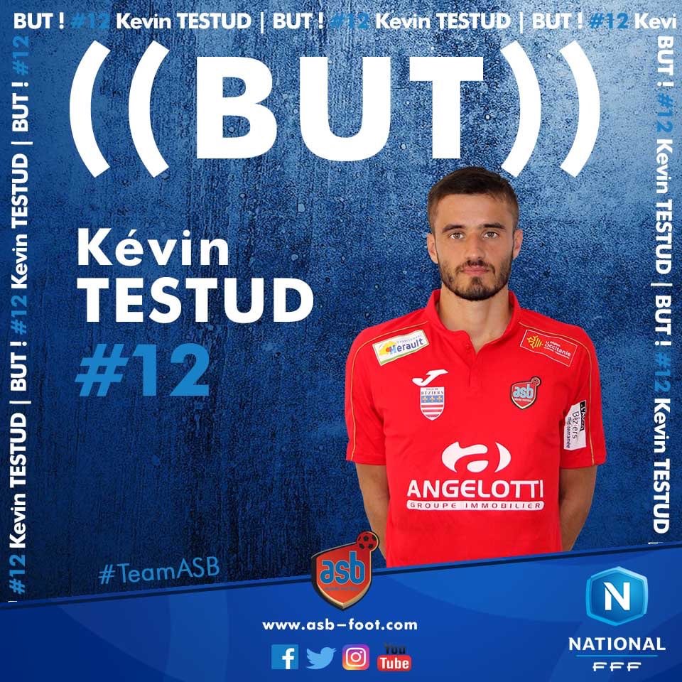 ASBeziersFoot's tweet photo. 68' BUUUUUUUUUUUT de Kévin Testud sur une offrande de Robin Taillan ! 1⃣-1⃣ #USLDASB https://t.co/vsTWn0Yh7w