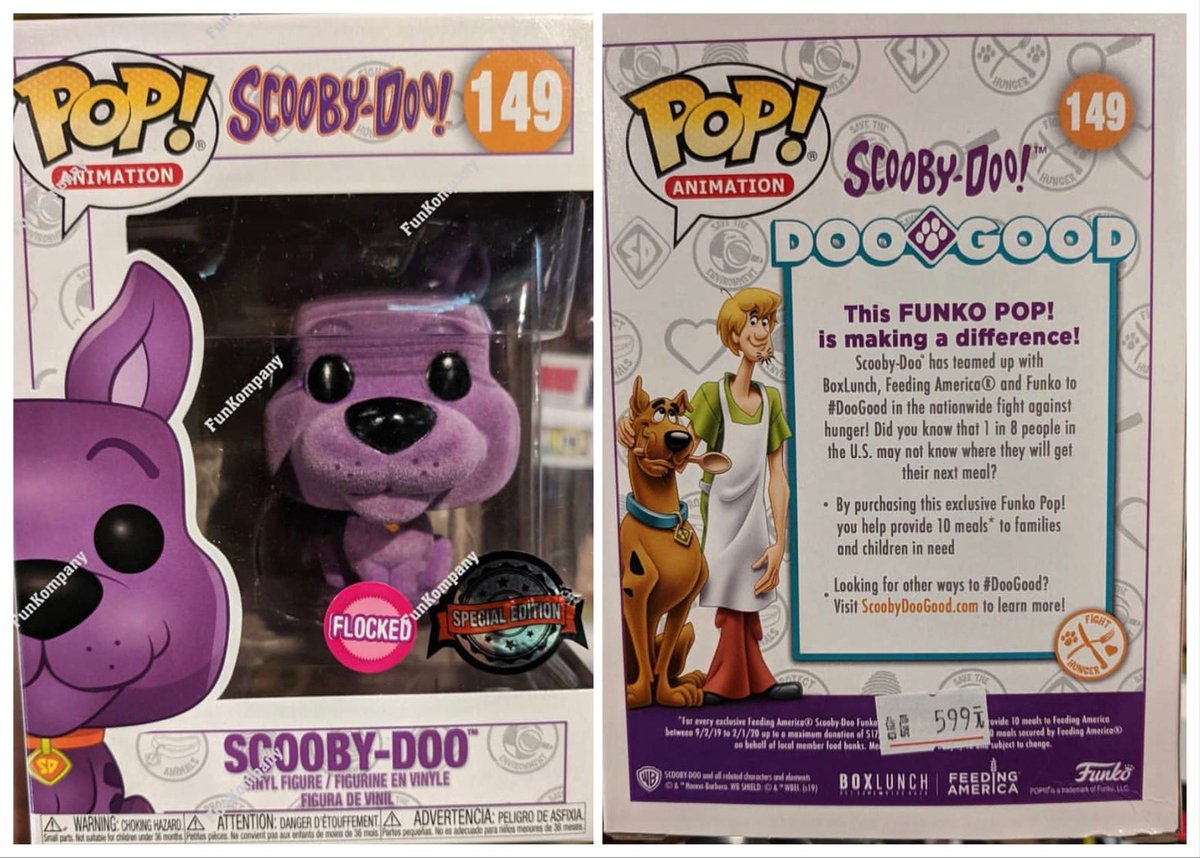 flocked scooby doo funko pop