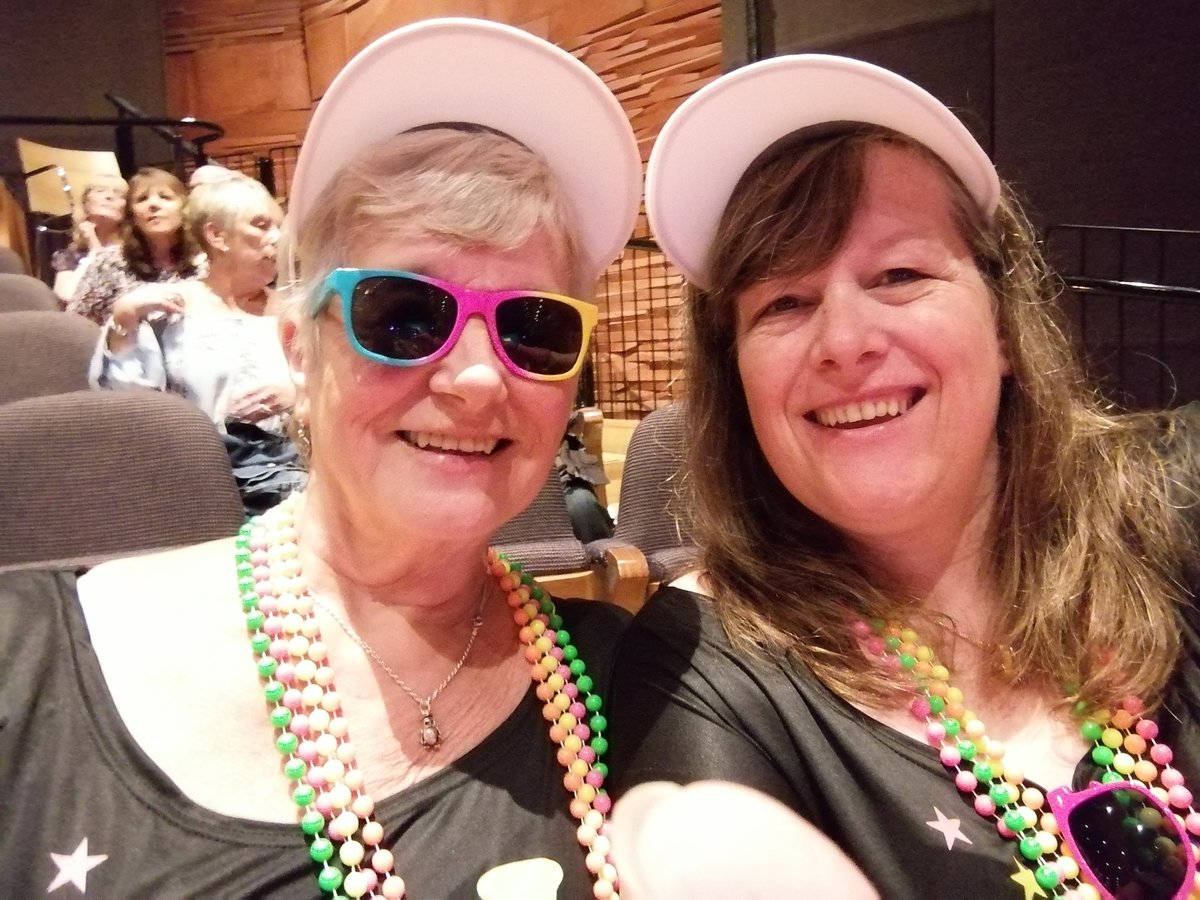 vickisocks1's tweet photo. With mum and the family watching Club Tropicana the musical x https://t.co/xcASIA42xN