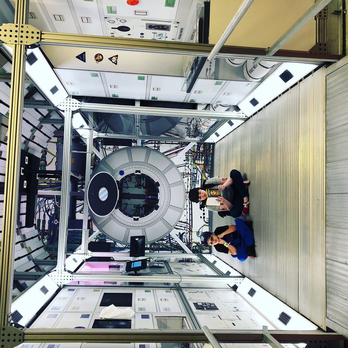 SSDGM666's tweet photo. @WhitleyStrieber I’m reading communion on the ISS model @SpaceCampUSA @HenryLovesYou https://t.co/31gXrIMUay
