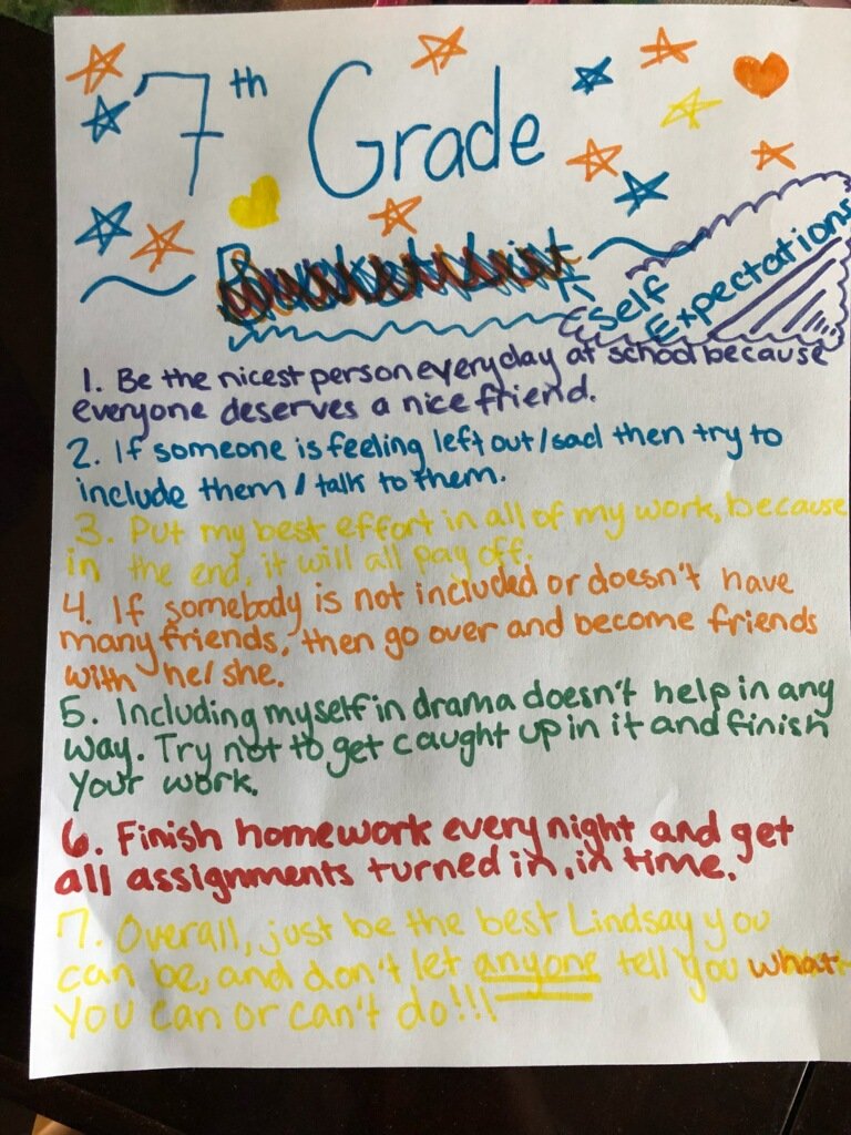 LindseyGregg11's tweet photo. It was a great start at Talawanda Schools! Middle school can be rough, but a TMS student is keeping things real with her goals for 7th grade. We could all learn a thing or two from this young lady! @Talawanda_MS #TalawandaEmpowers #SelfExpectations https://t.co/5HZ1cdhNKJ https://t.co/AERHCNYzuv