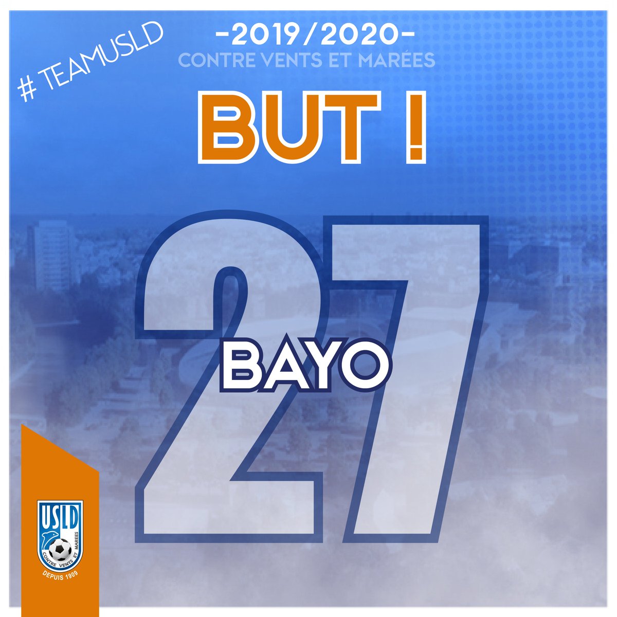 usldunkerque's tweet photo. Et buuuuuuut pour Dunkerque qui repasse devant au score sur un but de Mohamed Bayo (2-1, 79e) ! #USLDASB https://t.co/YRJjmOFh2u