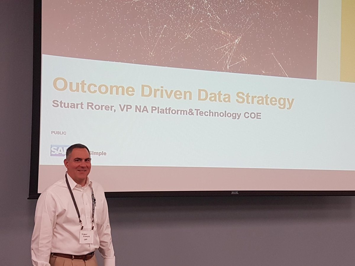 Asug_CTX's tweet photo. Huge thank you to Stuart Rorer - @SAP VP, SAP Platform &amp; Technology COE for presenting on the Data-Driven Strategy and SAP Data Warehouse Cloud at @TCEA for the @ASUG365 Central Texas Summer Chapter meeting! https://t.co/niyzgxGVqu