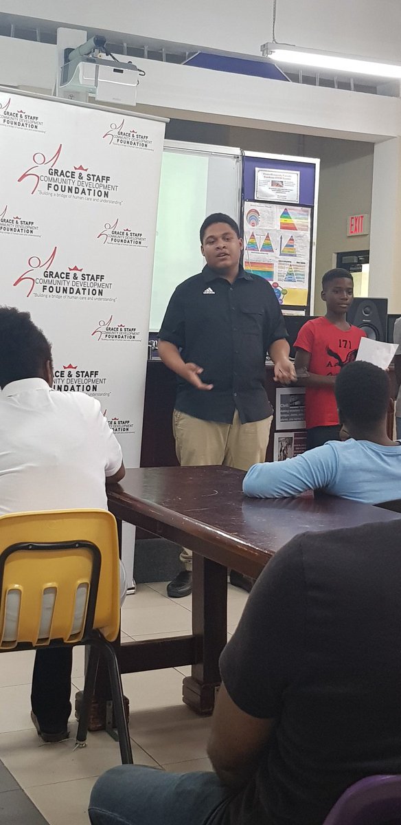 TanketaCW's tweet photo. Thanks Nicholas, you were an awesome facilitator for a 1st time teacher π Thx @GraceKennedyGrp for including us in the #SummerEmploymentProgramme https://t.co/GFascnAD9p