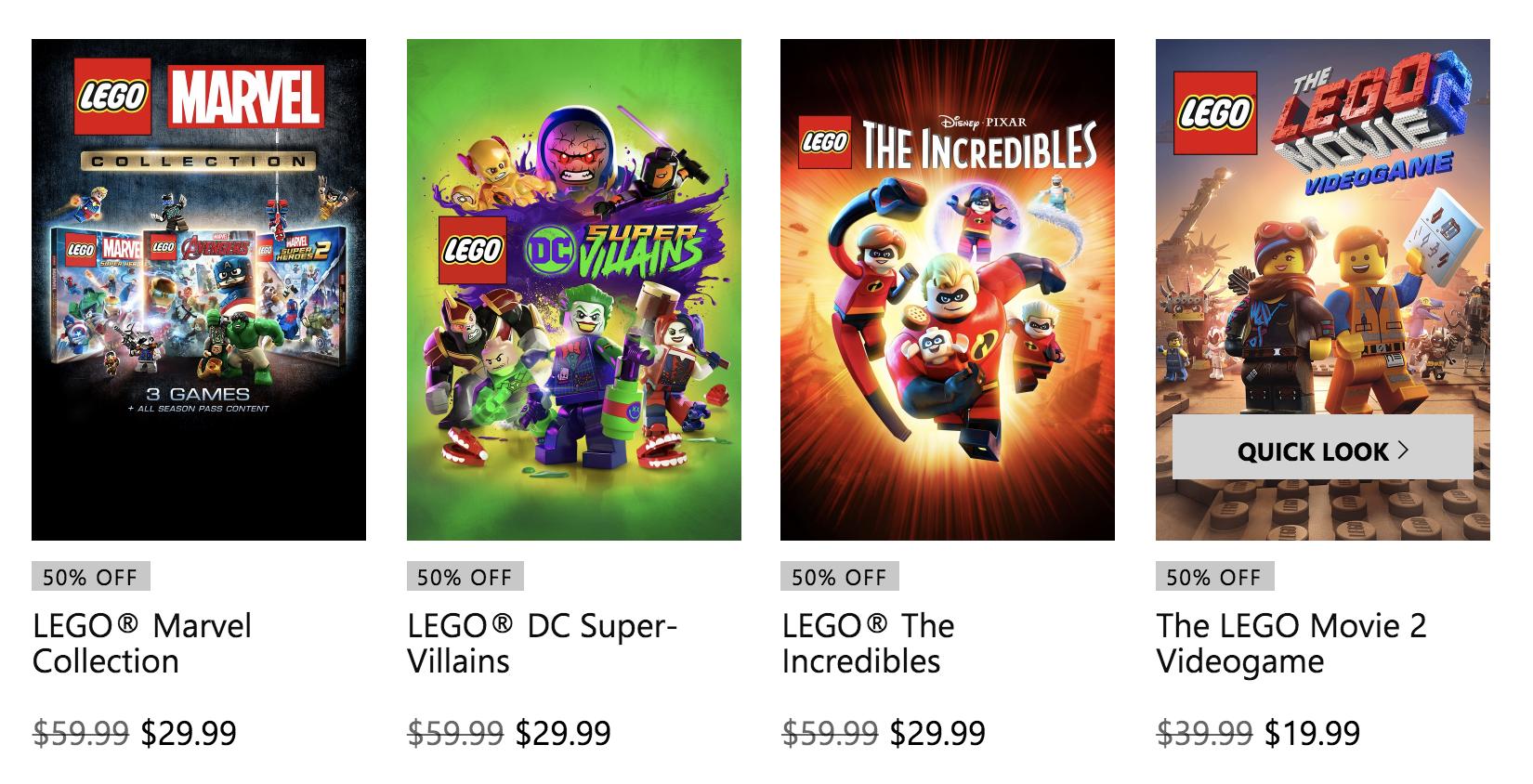 Himmel Alaska Prelude Warner Bros. Games on Twitter: ".@Xbox is having a MASSIVE LEGO sale right  now! Save up to 70% off of tons of our best LEGO games like #LEGODCGame and  #LEGOMarvelGame. Hurry before