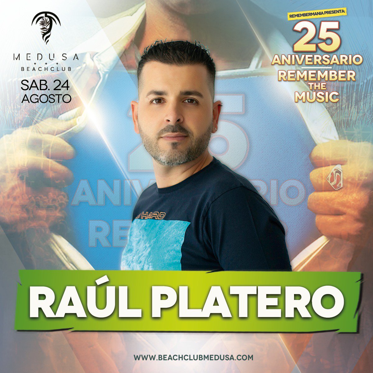PLATEROMDT's tweet photo. #MedusaBeachClub #25AnivRememberTheMusic #Sab24 #sonidoMDT #DenonDj #MDTradio https://t.co/spQYdb9IMm