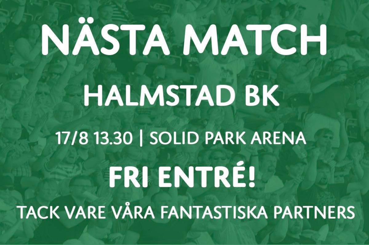 VSKFotboll's tweet photo. #allatillparken https://t.co/wKYhb2U4iL