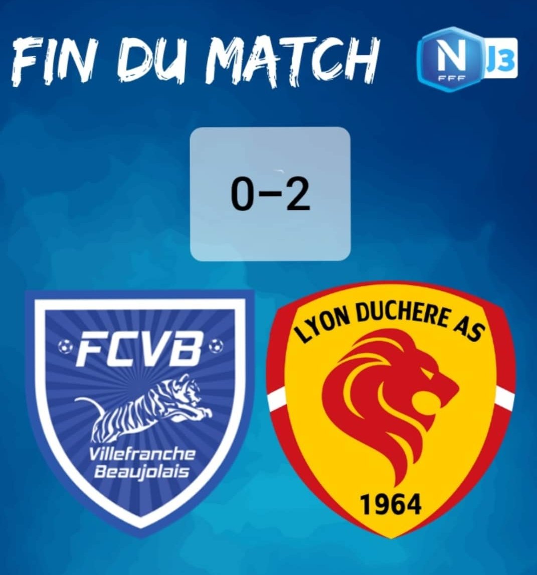 FCVB_officiel's tweet photo. Défaite 2-0 dans ce derby rhodanien #FCVBLDAS
Pour la 3e journée de la #NationaFFF https://t.co/vcC0W0ebHJ