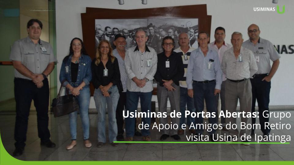 usiminas's tweet photo. O programa Usiminas de Portas Abertas continua! Hoje,16.8, integrantes do grupo de amigos do bairro Bom Retiro visitaram a Usina de #Ipatinga. O grupo conheceu áreas operacionais e conversou com o diretor-executivo da Usina, Américo Ferreira Neto.
#UsiminasdePortasAbertas https://t.co/zD3VJaCp9V