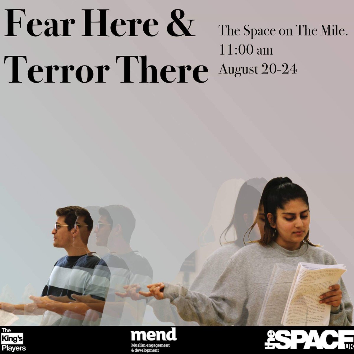 4 days to go! #edinburghfringe2019 <a href="/mendcommunity/">MEND Community</a> <a href="/theSpaceUK/">theSpaceUK</a>