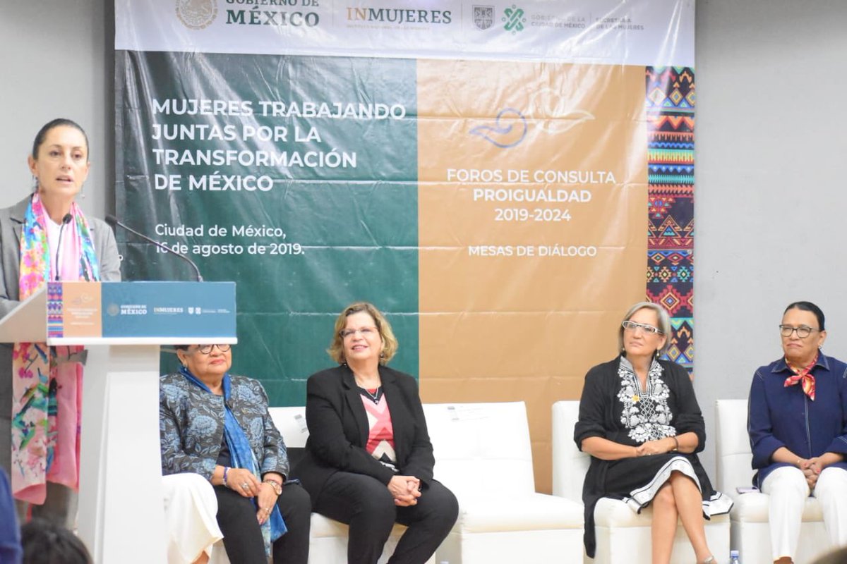 rosaicela_'s tweet photo. El día de #hoy la #JefaDeGobierno @Claudiashein inauguró los Foros de Consulta Proigualdad 2019-2024: Mujeres juntas, trabajando por la transformación de #México @inmujeres @SeMujeresCDMX @ONU_es @CDHDF https://t.co/wXvjW7fTNQ