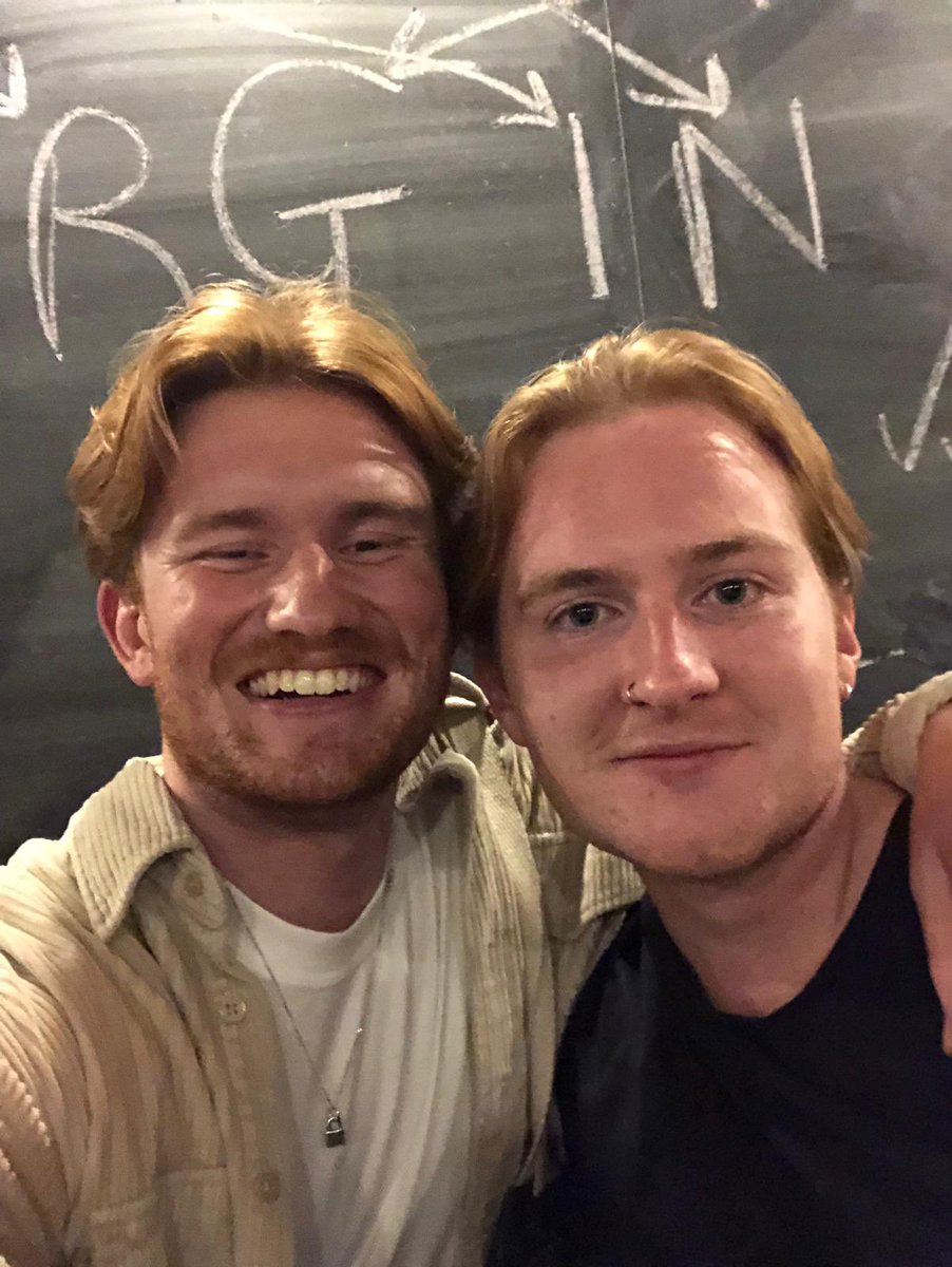 JonathanALyon's tweet photo. Mate totally thinks he met you @LewisCapaldi https://t.co/VZfjEuptfZ