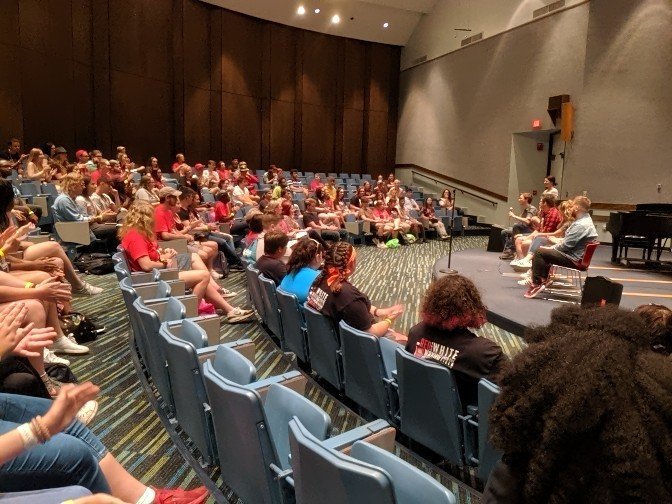 Cliffe College new student panel giving out great tips to new students during Ignite. <a href="/youngstownstate/">Youngstown State University</a> #YandProud #GoGuins