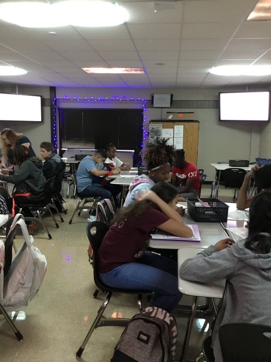 ACWhirlwinds's tweet photo. Ms. Doty's 8th grade English students are diving right in to the scary world of William Golding's Lord of the Flies! Today, students made difficult decisions after they landed on a imaginary deserted Islands. They found out that creating a society from scratch is no easy feat! https://t.co/L4D7eEmPD6